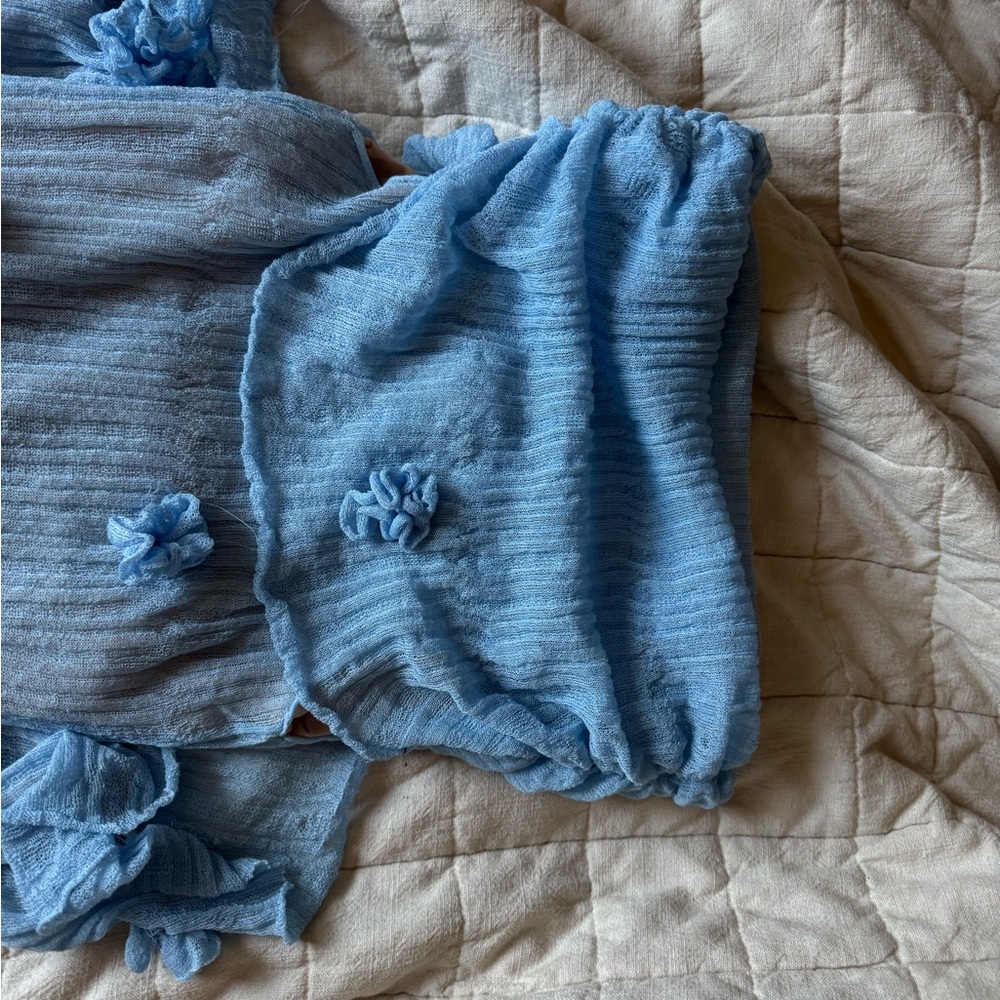 Meshki brynn dress in baby blue - Picture 3 of 9